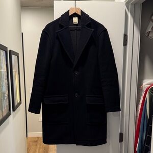 Baldwin Men's Navy Overcoat